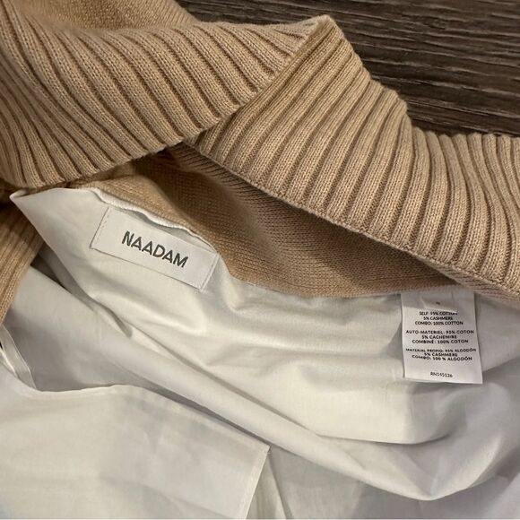 Naadam Mixed Media V Neck - Picture 2 of 7